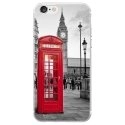 TPU0IPHONE7CABINEUK - Coque souple pour Apple iPhone 7 avec impression Motifs cabine téléphonique UK rouge