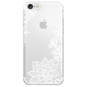 TPU0IPHONE7LACEBLANC - Coque souple pour Apple iPhone 7 avec impression Motifs Lace blanc