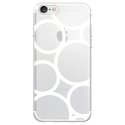 TPU0IPHONE7RONDSBLANCS - Coque souple pour Apple iPhone 7 avec impression Motifs ronds blancs
