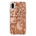 TPU0IPHONEXARABESQUEBRONZE - Coque souple pour Apple iPhone X avec impression Motifs arabesque bronze