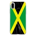 TPU0IPHONEXDRAPJAMAIQUE - Coque souple pour Apple iPhone X avec impression Motifs drapeau de la Jamaïque