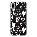 TPU0IPHONEXLOVE2 - Coque souple pour Apple iPhone X avec impression Motifs Love coeur 2
