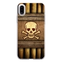 TPU0IPHONEXSKULLPIRATE - Coque souple pour Apple iPhone X avec impression Motifs pirate et tête de mort