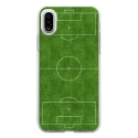TPU0IPHONEXTERRAINFOOT - Coque souple pour Apple iPhone X avec impression Motifs terrain de football