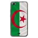 TPU0JIMMYDRAPALGERIE - Coque Souple en gel transparente pour Wiko Jimmy avec impression Motifs drapeau de l'Algérie