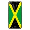 TPU0JIMMYDRAPJAMAIQUE - Coque Souple en gel transparente pour Wiko Jimmy avec impression Motifs drapeau de la Jamaïque
