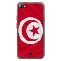 TPU0JIMMYDRAPTUNISIE - Coque Souple en gel transparente pour Wiko Jimmy avec impression Motifs drapeau de la Tunisie