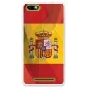 TPU0LENNY3DRAPESPAGNE - Coque souple pour Wiko Lenny 3 avec impression Motifs drapeau de l'Espagne