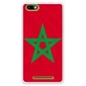 TPU0LENNY3DRAPMAROC - Coque souple pour Wiko Lenny 3 avec impression Motifs drapeau du Maroc