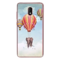 TPU0LENNY5ELEPHANT - Coque souple pour Wiko Lenny 5 avec impression Motifs éléphant dans les nuages