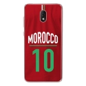 TPU0LENNY5MAILLOTMAROC - Coque souple pour Wiko Lenny 5 avec impression Motifs Maillot de Football Maroc