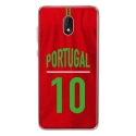 TPU0LENNY5MAILLOTPORTUGAL - Coque souple pour Wiko Lenny 5 avec impression Motifs Maillot de Football Portugal