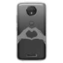 TPU0MOTOCPLUSMAINCOEUR - Coque souple pour Motorola Moto C Plus avec impression Motifs mains en forme de coeur