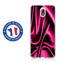 TPU0NOKIA31SOIEROSE - Coque souple pour Nokia 3-1 avec impression Motifs soie drapée rose