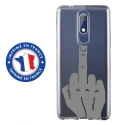 TPU0NOKIA51MAINDOIGT - Coque souple pour Nokia 5-1 avec impression Motifs doigt d'honneur