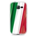 TPU0S7390DRAPITALIE - Coque Souple en gel transparente pour Galaxy Trend Lite avec impression Motifs drapeau de l'Italie