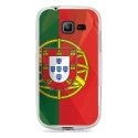 TPU0S7390DRAPPORTUGAL - Coque Souple en gel transparente pour Galaxy Trend Lite avec impression Motifs drapeau du Portugal
