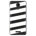 TPU0TOMMY2BANDESBLANCHES - Coque souple pour Wiko Tommy 2 avec impression Motifs bandes blanches