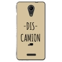 TPU0TOMMY2DISCAMIONTAUPE - Coque souple pour Wiko Tommy 2 avec impression Motifs Dis Camion taupe
