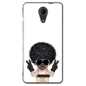TPU0TOMMY2DOGGANGSTER - Coque souple pour Wiko Tommy 2 avec impression Motifs bulldog gangster