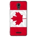 TPU0TOMMY2DRAPCANADA - Coque souple pour Wiko Tommy 2 avec impression Motifs drapeau du Canada