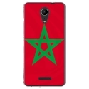 TPU0TOMMY2DRAPMAROC - Coque souple pour Wiko Tommy 2 avec impression Motifs drapeau du Maroc