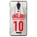 TPU0TOMMY2MAILLOTANGLETERR - Coque souple pour Wiko Tommy 2 avec impression Motifs Maillot de Football Angleterre