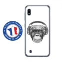 TPU0TPU0A10VIEUSINGECASQ - Coque souple pour Samsung Galaxy A10 avec impression Motifs singe avec casque