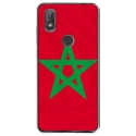 TPU0VIEW2DRAPMAROC - Coque souple pour Wiko View 2 avec impression Motifs drapeau du Maroc