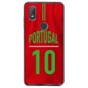 TPU0VIEW2MAILLOTPORTUGAL - Coque souple pour Wiko View 2 avec impression Motifs Maillot de Football Portugal