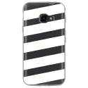 TPU0XCOVER4BANDESBLANCHES - Coque souple pour Samsung Galaxy XCover 4 avec impression Motifs bandes blanches