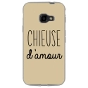 TPU0XCOVER4CHIEUSETAUPE - Coque souple pour Samsung Galaxy XCover 4 avec impression Motifs Chieuse d'Amour taupe