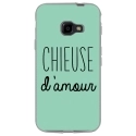 TPU0XCOVER4CHIEUSETURQUOISE - Coque souple pour Samsung Galaxy XCover 4 avec impression Motifs Chieuse d'Amour turquoise