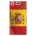 TPU0XZ1COMPDRAPESPAGNE - Coque souple pour Sony Xperia XZ1 Compact avec impression Motifs drapeau de l'Espagne