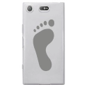 TPU0XZ1COMPPIED - Coque souple pour Sony Xperia XZ1 Compact avec impression Motifs empreinte de pied