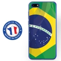 TPU0Y52018DRAPBRESIL - Coque souple pour Huawei Y5 (2018) avec impression Motifs drapeau du Brésil