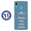 TPU0Y62019BOUDERBLEU - Coque souple pour Huawei Y6 (2019) avec impression Motifs Bouder pour mieux Régner bleu