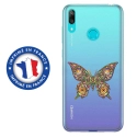 TPU0Y62019PAPILLONSEUL - Coque souple pour Huawei Y6 (2019) avec impression Motifs papillon psychédélique