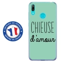TPU0Y72019CHIEUSETURQUOISE - Coque souple pour Huawei Y7 (2019) avec impression Motifs Chieuse d'Amour turquoise