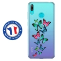 TPU0Y72019PAPILLONS - Coque souple pour Huawei Y7 (2019) avec impression Motifs papillons colorés