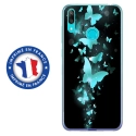TPU0Y72019PAPILLONSBLEUS - Coque souple pour Huawei Y7 (2019) avec impression Motifs papillons bleus
