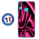 TPU0Y72019SOIEROSE - Coque souple pour Huawei Y7 (2019) avec impression Motifs soie drapée rose