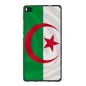 TPU1ASCENDP8DRAPALGERIE - Coque Souple en gel noir pour Huawei Ascend P8 avec impression Motifs drapeau de l'Algérie
