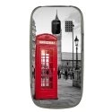 TPU1ASHA302CABINEUK - Coque souple pour Nokia Asha 302 avec impression Motifs cabine téléphonique UK rouge