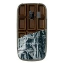 TPU1ASHA302CHOCOLAT - Coque souple pour Nokia Asha 302 avec impression Motifs tablette de chocolat