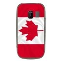TPU1ASHA302DRAPCANADA - Coque souple pour Nokia Asha 302 avec impression Motifs drapeau du Canada
