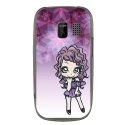 TPU1ASHA302MANGAVIOLETTA - Coque souple pour Nokia Asha 302 avec impression Motifs manga fille violetta