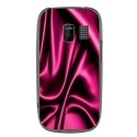 TPU1ASHA302SOIEROSE - Coque souple pour Nokia Asha 302 avec impression Motifs soie drapée rose