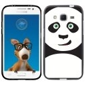 TPU1COREPRIMEPANDA - Coque Souple en gel noir pour Samsung Galaxy Core Prime avec impression Motifs panda