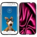TPU1COREPRIMESOIEROSE - Coque Souple en gel noir pour Samsung Galaxy Core Prime avec impression Motifs soie drapée rose